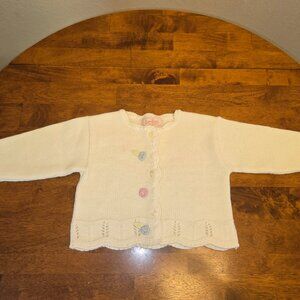 Bellini Italy Sweater Cardigan 100% Wool - Girl's 24 months (2T)